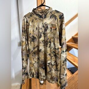 Sitka Heavyweight Quarter Zip XL Waterfowl Marsh